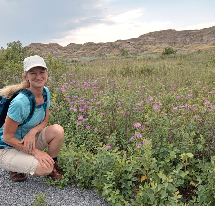 Dominique soaking up some sun and local flora a trip to Mexico